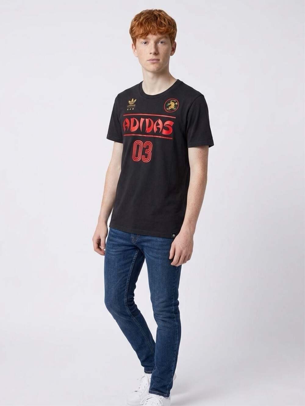 Adidas Skateboarding Tiger Graphic "03" Soccer-Style T-Shirt